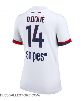Günstige Paris Saint-Germain Desire Doue #14 Auswärtstrikot Damen 2025-26 Kurzarm